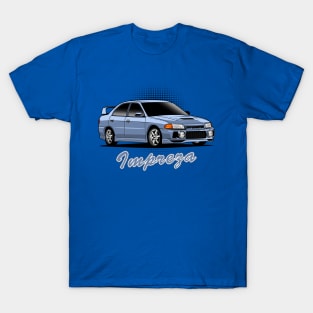 Subaru Impreza Illustration Fanart T-Shirt